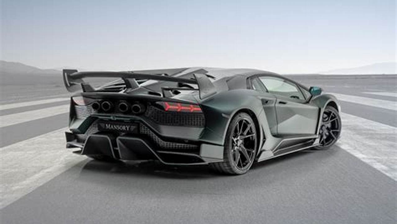 Unleash the Fury: The Aventador Mansory, a Lamborghini Masterpiece