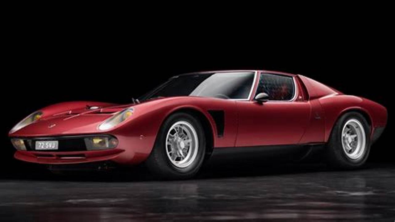 Unveil the Legendary Lamborghini Miura SVJ: A Masterpiece of Engineering