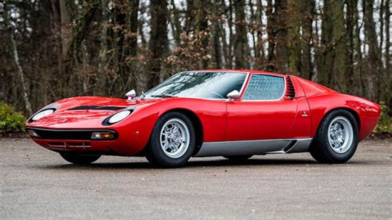 Unveiling the Value: A Comprehensive Guide to Lamborghini Miura SV Prices