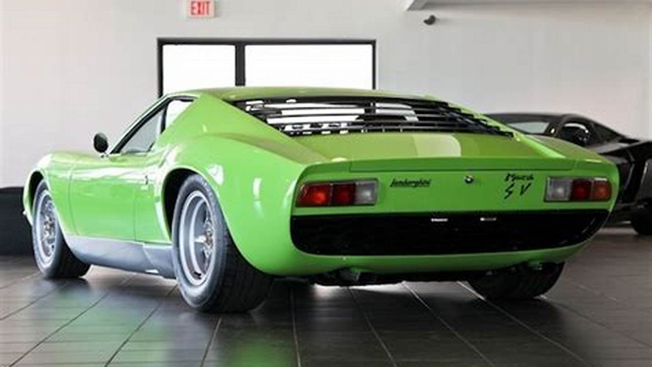 Discover the Legendary Lamborghini Miura: A Collector's Dream