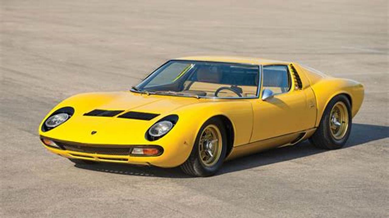 Unveil the Legendary Lamborghini Miura SV: A Timeless Masterpiece