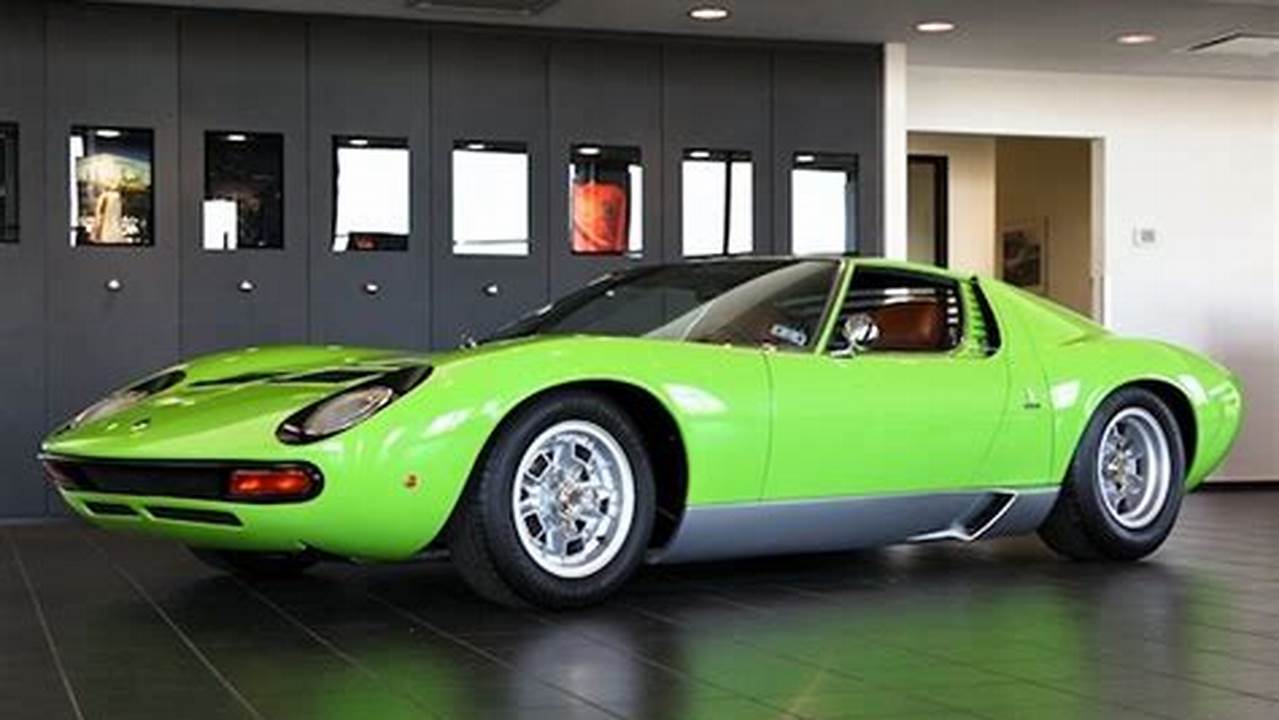 Own the Legendary Lamborghini Miura SV: A Classic Italian Masterpiece