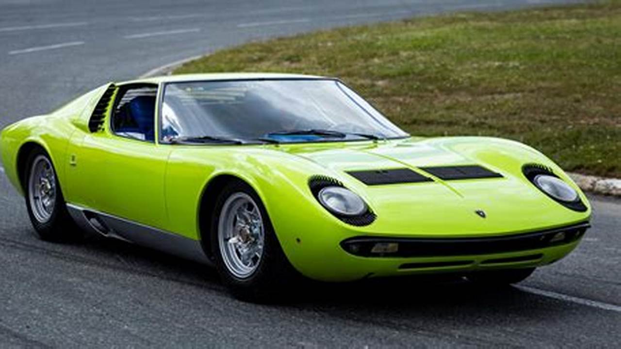 The Legendary Lamborghini Miura: A Supercar Icon